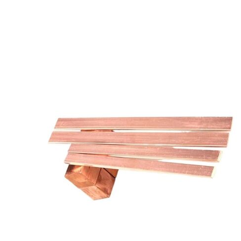 Flat Copper Bar Stock, 500mm Length, 5mm Width, 3-5mm Thick - for Various Applications(5mm) in Saudi Arabia