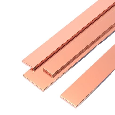 Flat Copper Bar Stock, 500mm Length, 50mm Width, 0.05-0.5mm Thick - Excellent Thermal & Electrical Conductivity for Various Applications(0.4mm) in Saudi Arabia