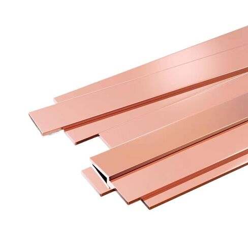Flat Copper Bar Stock, 500mm Length, 25mm Width, 0.05-0.5mm Thick - Excellent Conductivity for Electrical Applications(0.1mm) in Saudi Arabia