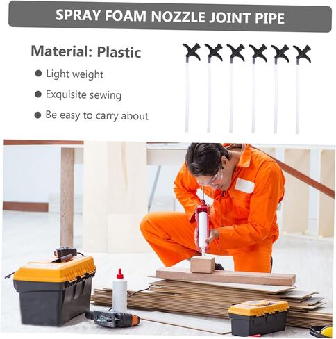 Gatuida 100pcs Tube Nozzle for Spray Glue Assorted Color Caulking Tube Practical for Seam Filling and Diy Projects in Saudi Arabia