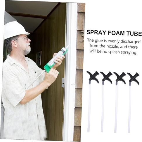 Gatuida 100pcs Tube Nozzle for Spray Glue Assorted Color Caulking Tube Practical for Seam Filling and Diy Projects in Saudi Arabia