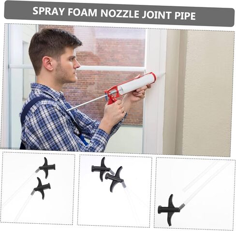 Gatuida 100pcs Tube Nozzle for Spray Glue Assorted Color Caulking Tube Practical for Seam Filling and Diy Projects in Saudi Arabia