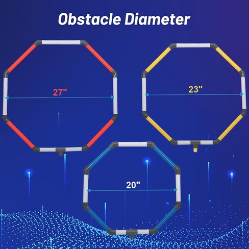 مجموعة بوابة عوائق الطائرة بدون طيار - 3 أحجام مختلفة FPV RC بوابات حلقة لعبة السباق، مجموعة منافسة سهلة البناء والحمل للأطفال والكبار in Saudi Arabia