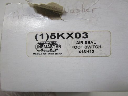 Linemaster 41SH12 مفتاح القدم الختم الهوائي، هوائي/كهربائي، دواسة واحدة، مؤقتة، مرحلة واحدة، بدون حماية، أسود in Kuwait