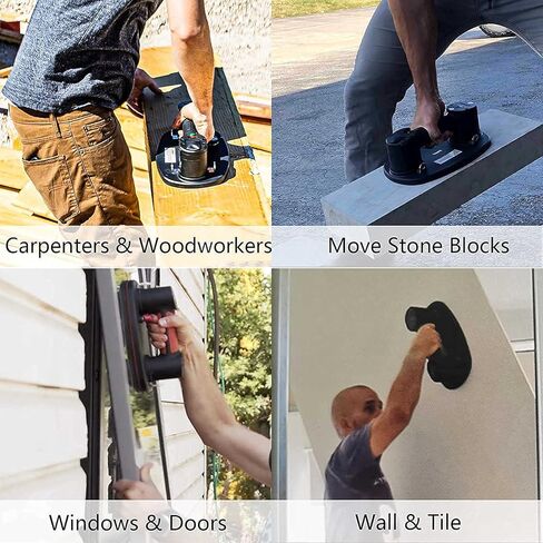 GRABO Nemo (2 Batteries, 2 Seals) - Electric Vacuum Suction Cup Lifter for Wood, Paver, Drywall, Marble, Tile and More (Lifts up to 375 lbs) in Kuwait