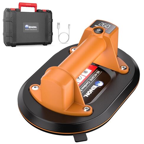Electric Vacuum Suction Cup Lifter with 440 lb Maximum Load Capacity, LCD Display for Suction Power & 4500 mAh Battery,3 Adjust Level in Kuwait
