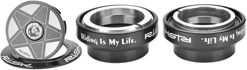 Fork Headset, 34mm Threadless Road Headset CNC High Machining Aluminum Alloy Headset Fork Bearings Accessory (Black) in Kuwait