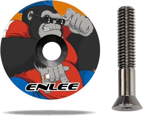 ENLEE Carbon Fiber Mountain Bicycle Headset Top Cover, 1 1/8 Inch, Front Fork Stem Top Caps Bowl, Road Bike Stem Cover with Bolts in Kuwait