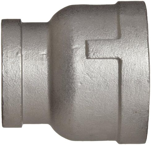 Stainless Steel 304 Cast Pipe Fitting, Reducing Coupling, Class 150, 3/8" X 1/4" NPT Female by Merit Brass in Saudi Arabia