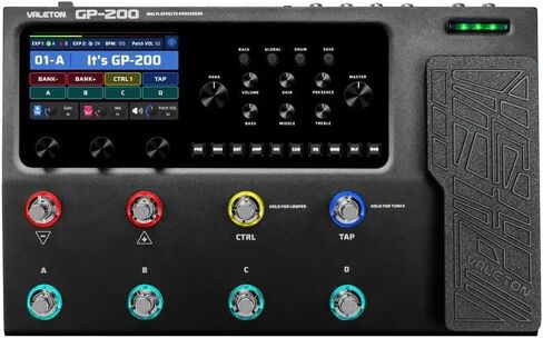 VALETON GP-200 - HD modeling Multieffect and USB Audio interface, Black in Saudi Arabia