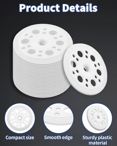 100 قطعة من غسالات بلاستيكية مقاس 1.77 بوصة - مثبتات لوح إسفنجي من مادة البولي بروبيلين 45 مم، غسالات عازلة لتثبيت وتثبيت الرغوة الصلبة ونشر الحمل (أ، 100) in Kuwait