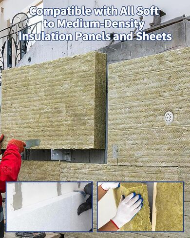 100 قطعة من غسالات بلاستيكية مقاس 1.77 بوصة - مثبتات لوح إسفنجي من مادة البولي بروبيلين 45 مم، غسالات عازلة لتثبيت وتثبيت الرغوة الصلبة ونشر الحمل (أ، 100) in Kuwait