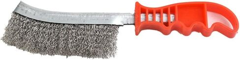 1 قطعة فرشاة سلك الفولاذ المقاوم للصدأ 235mmX0.3mmX32mm إزالة الصدأ الفجوة تنظيف فرشاة سلك لحام التماس أداة اليد البلاستيكية in Kuwait