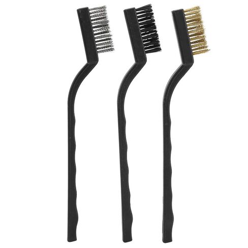 Wire Brush Set with Ergonomic Non-Slip Plastic Handle Steel Gardening Cleaning Tool Ideal for Bonsai Tree Trunk Burr Narrow Space Hanging Storage Design in Kuwait