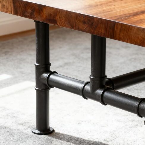 30 PCS Black Metal Pipe, 3/4 x 6 Inches Steel Threaded Pipes Nipples Galvanized Finish for Furniture, DIY Project Industrial Vintage Style, Decoration in Kuwait