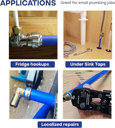 عصا أنبوب PEX-B مقاس 3/4 بوصة × 2 قدم، أنابيب Pex زرقاء لخط مياه الشرب وسباكة الماء الساخن، للاستخدام الداخلي/الخارجي in Kuwait