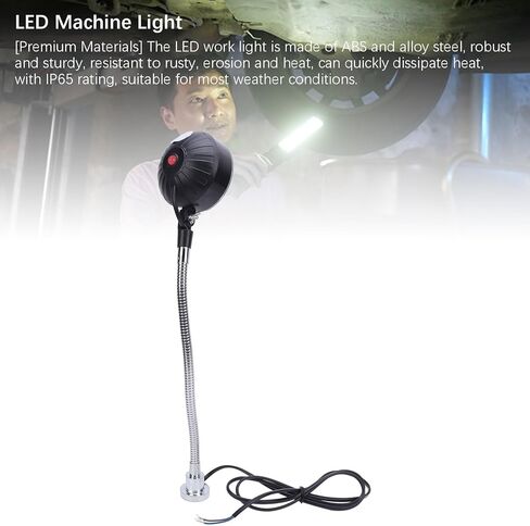 ضوء آلة LED، 15 وات 36 مصباح LED 1500LM 6500K ضوء عمل بقاعدة مغناطيسية مرنة معقوفة، 360 قابل للتعديل لورشة العمل باستخدام الحاسب الآلي آلة طحن إصلاح السيارات in Kuwait