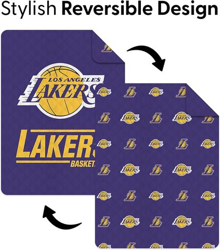 بطانية رمي مبطنة من Northwest NBA مع غطاء سرير، فراش ناعم ومريح، لجميع المواسم، 60 × 80 بوصة in Saudi Arabia