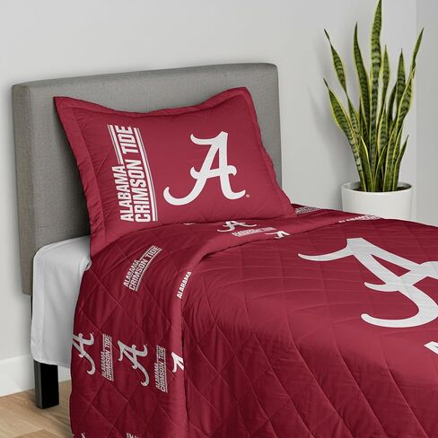 Northwest NCAA Quilted Throw Blanket with Sham, Soft Cozy Bedding, All Seasons, 60 x 80 inches in Saudi Arabia