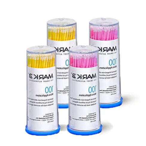 Mark3 8095 Disposable Micro Applicators Fine Assorted Colors Yellow Pink 400/Pk in Kuwait