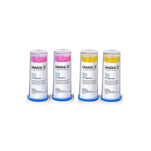Mark3 8095 Disposable Micro Applicators Fine Assorted Colors Yellow Pink 400/Pk in Kuwait
