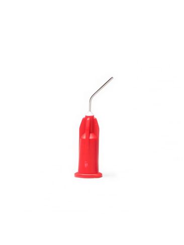 Pulpdent 23R20 Pre-Bent Applicator Dispenser Tips 23 Gauge 1/2 Red Luer Lock 20/Pk in Kuwait