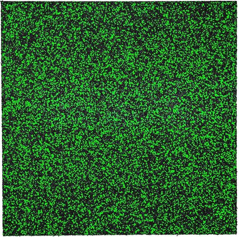 بلاط مطاطي مرتفع من Playsafer - بلاط أمان متشابك عالي الكثافة بسُمك 2 بوصة ممتص للصدمات للملاعب ومناطق اللعب ومعدات التمرين - 20 بوصة × 20 بوصة × 2 بوصة (4، أخضر، بلاط) in Kuwait