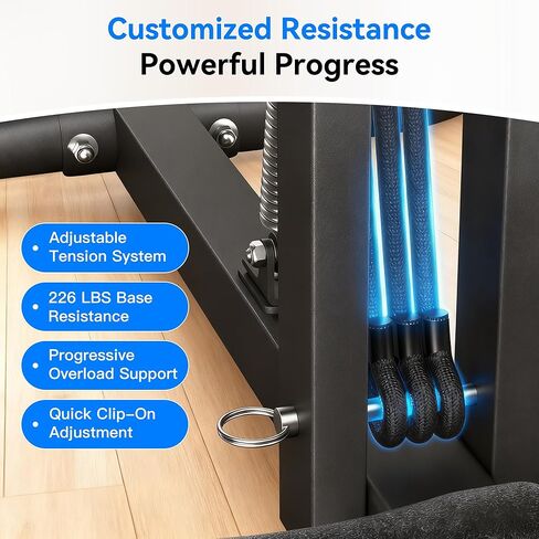 آلة القرفصاء العميقة لصالة الألعاب الرياضية المنزلية، مدرب غلوت مساعد مع مقاومة قابلة للتعديل، آلة مساعدة القرفصاء للنساء والرجال، معدات تمرين غلوتيس وعضلات البطن، سعة 350 رطل in Kuwait