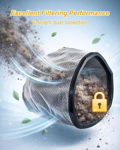 Vacuum Cleaner Filter Bags Fit for ProTeam Super Coach Pro 6 GoFree Flex Pro II ProVac FS 6 GoFit 6 GoFIt 6 PLUS Backpack Vacuum Cleaner Replace 834072, 2PCS in Kuwait