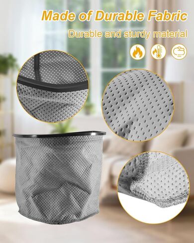 Vacuum Cleaner Filter Bags Fit for ProTeam Super Coach Pro 6 GoFree Flex Pro II ProVac FS 6 GoFit 6 GoFIt 6 PLUS Backpack Vacuum Cleaner Replace 834072, 2PCS in Kuwait