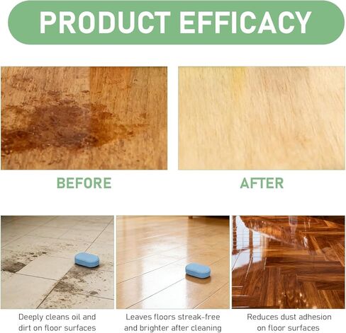 36pcs Floor Cleaner Tablets Hard Floor Cleaner Tablets, Pre-Measured Dissolvable Cleaning Solution for Tile, Vinyl, Hardwood, Fresh Lemon Scent, Compatible with Robot Mops & Wet/Dry Vacuums in Saudi Arabia