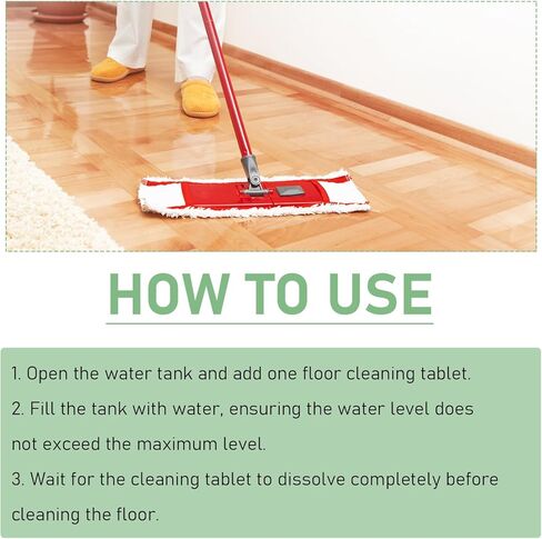 36pcs Floor Cleaner Tablets Hard Floor Cleaner Tablets, Pre-Measured Dissolvable Cleaning Solution for Tile, Vinyl, Hardwood, Fresh Lemon Scent, Compatible with Robot Mops & Wet/Dry Vacuums in Saudi Arabia