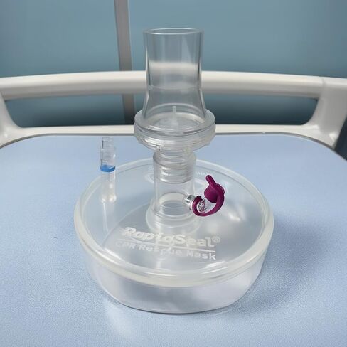 Kemp USA RapidSeal® CPR Resuscitation Mask with Oxygen Port for In-Water Rescue, Pre-Inflated Silicone Bladder, Adult & Child, (AKA “The Blob") in Saudi Arabia