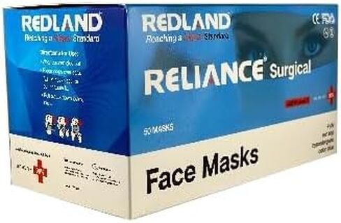 REDLAND RELIANCE Surgical BLUE Ear loop Face Mask (ASTM LEVEL-3) in Kuwait