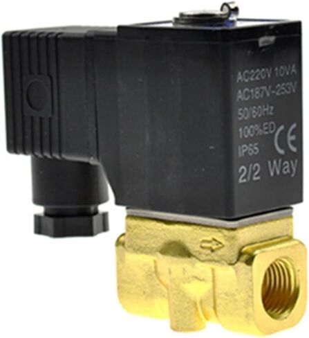 Fluid Control Valve 2W Series 2W050 2W050-10 2W050-15 Direct-acting And Normally Closed 3/8" 1/2" Terminal Type(2W050-10,AC220V (-A)) in Saudi Arabia