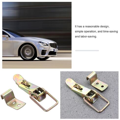 2pcs Carriage Truck Door Draw Latch Hold Down Clamp, Metal Draw Catch for Rv Compartment and Industrial Equipment in Kuwait