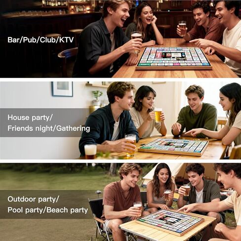 Electronic Drinking Games for Adults, Automatic Board Game for Adults Party with Screen & Music, 2–4 Players Interactive Bar & Party Drinking Board Games, Age 21+ in Saudi Arabia