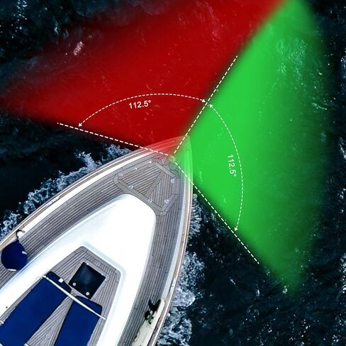 أضواء القوس للقوارب LED، أضواء الملاحة للقوارب، 12 فولت مقاومة للماء USCG أضواء الملاحة البحرية للعائم، اليخوت، قارب جون، القارب السريع. قارب صغير in Saudi Arabia