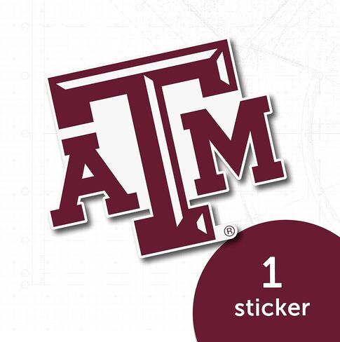 ملصق جامعة Desert Cactus Texas A&M Aggies TAMU ملصق من الفينيل لزجاجة مياه للكمبيوتر المحمول ودفتر قصاصات السيارة (IND 1) in Kuwait