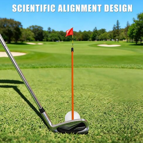 2 Pack Professional Golf Magnetic Alignment Rods, Premium Alignment Golf Stick Ideal for Aiming, Magnetic Swing Training Aid Accessories for Putting and Swing Practice in Saudi Arabia