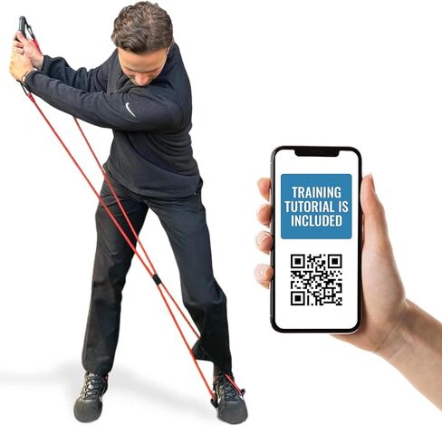 Golf Swing & Grip Accuracy & Power Trainer | Resistance Band Training Aid for Swing Path, Grip & Muscle Memory | Pre-Round Warm-Up & Practice Tool | Golf Training Aids & Accessories | Right Hand Only in Kuwait