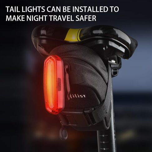 Magnetic Bike Saddle Bag - [ 1s Quick Install and Remove] Wedge Seat Pack with Fast Magnetic Buckle for Under Seat Storage on Road & Mountain Bicycles in Kuwait