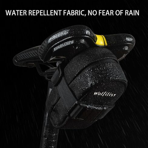 Magnetic Bike Saddle Bag - [ 1s Quick Install and Remove] Wedge Seat Pack with Fast Magnetic Buckle for Under Seat Storage on Road & Mountain Bicycles in Kuwait