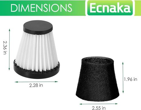 بدائل فلتر F117 متوافقة مع موديلات Dirt Devil Scorpion SD20005RED SD30025B BD22025، مقارنة بالجزء # AD40117 (4 عبوات فلتر هيبا و8 عبوات فلتر إسفنجي) in Kuwait