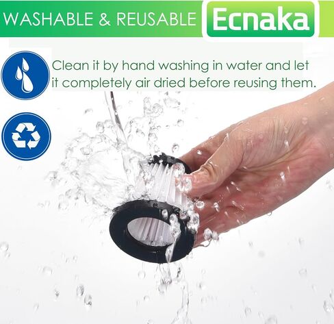 بدائل فلتر F117 متوافقة مع موديلات Dirt Devil Scorpion SD20005RED SD30025B BD22025، مقارنة بالجزء # AD40117 (4 عبوات فلتر هيبا و8 عبوات فلتر إسفنجي) in Kuwait