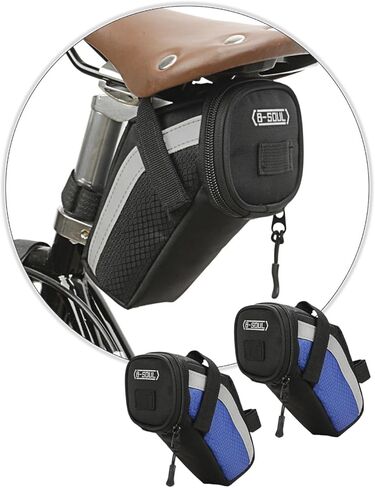 2 Pack Bike Seat Bag, Cycling Bag,Bicycle Saddle Bag,Bicycle Saddle Bag With reflective for a Safety ride Seat Bag, Bike Bag,bike bags for Mountain Road Bikes in Kuwait
