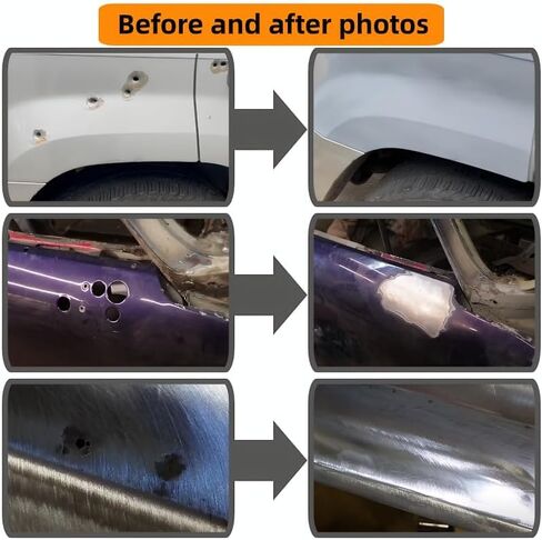 38-Pc Pro Steel Hole Plug Welding Kit | 36 Plugs in 0.75", 1.00", 1.375" Sizes | with Magnetic Holder & Drill Bit for Auto Body & Metal Repair in Kuwait