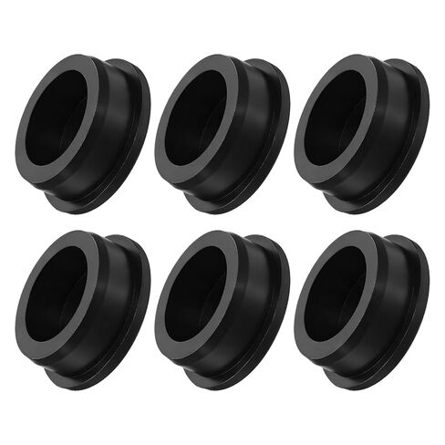 6 PCS Rubber Plugs for Round Holes, 39.3mm 1-1/2 Inch Black Round Silicone Plug, T-Shaped Snap in Plug Hole Seal Cover Rubber Stoppers Plugs Waterproof for Kitchen Rubbers Bulkheads Bottles in Kuwait