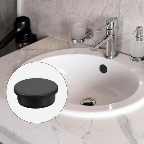 6 PCS Rubber Plugs for Round Holes, 39.3mm 1-1/2 Inch Black Round Silicone Plug, T-Shaped Snap in Plug Hole Seal Cover Rubber Stoppers Plugs Waterproof for Kitchen Rubbers Bulkheads Bottles in Kuwait