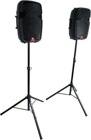 Rockville RAMSYS12 Pair 12" Battery Powered Pro Bluetooth DJ PA Speakers + 2 Mics for Backyard Movie Theater in Saudi Arabia